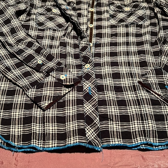 Arnold Zimberg plaid shirt size medium - Picture 4 of 4